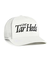 '47 Brand Men's and Women's Cream North Carolina Tar Heels Foundation Script Adjustable Trucker Hat
