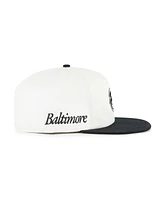 '47 Brand Women's White/Black Baltimore Orioles Foundation Captain Snapback Hat