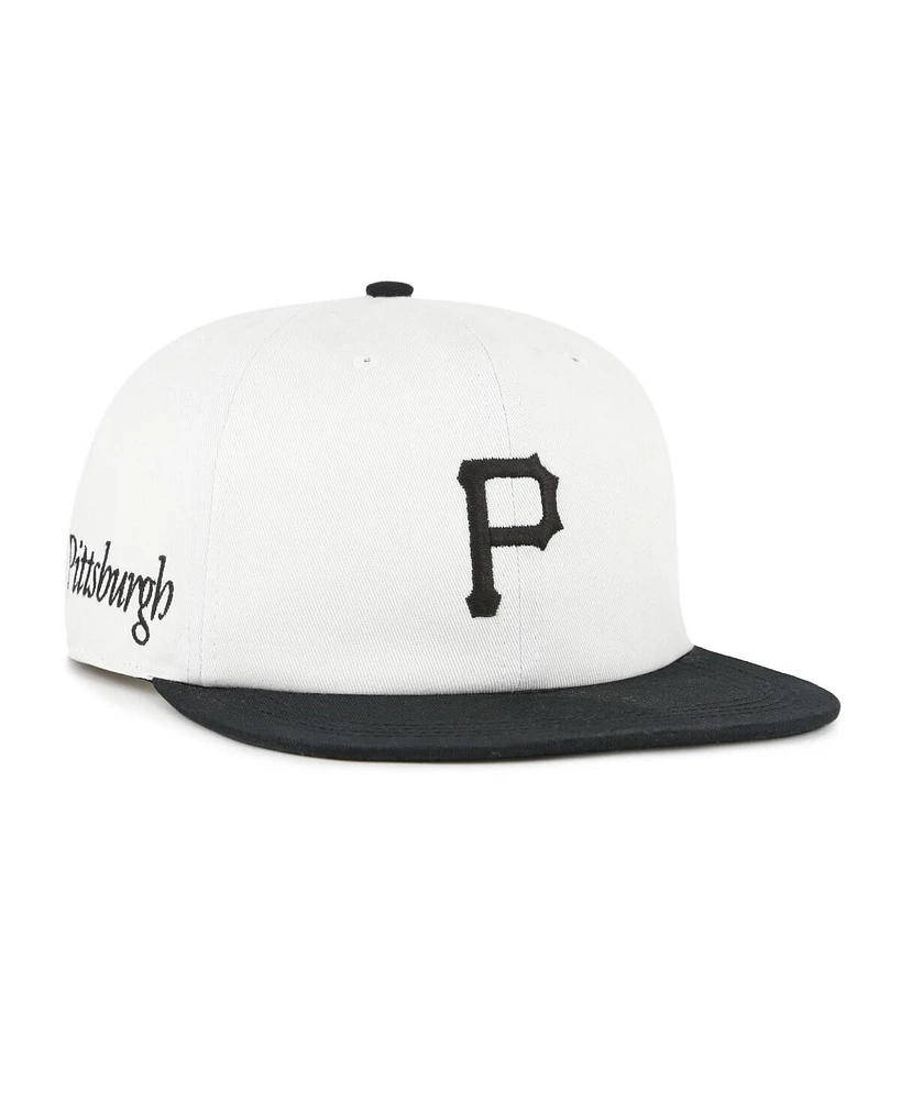 '47 Brand Women's White/Black Pittsburgh Pirates Foundation Captain Snapback Hat