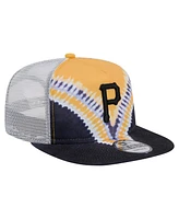 New Era Men's Pittsburgh Pirates Tie-Dye Golfer Trucker Adjustable Hat