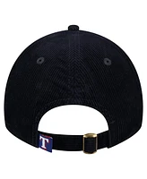 New Era Women's Dark Blue Texas Rangers Corduroy 9TWENTY Adjustable Hat
