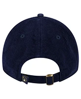 New Era Women's Navy Milwaukee Brewers Corduroy 9TWENTY Adjustable Hat