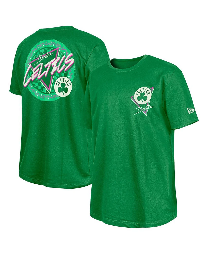New Era Men's Green Boston Celtics Glow-in-the-Dark T-Shirt