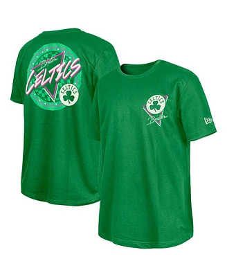 New Era Men's Green Boston Celtics Glow-in-the-Dark T-Shirt