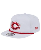 New Era Men's White Cincinnati Reds Palm Golfer Snapback Hat