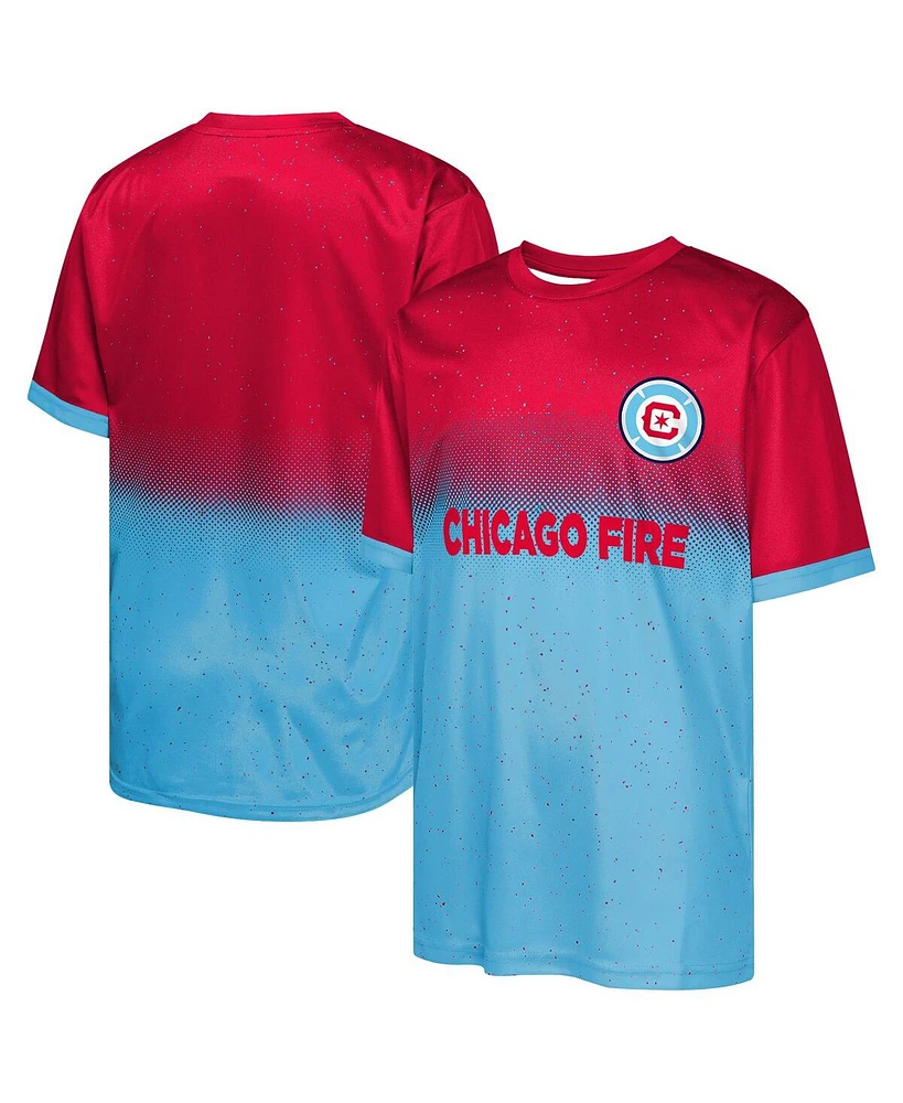 Outerstuff Big Boys and Girls Red Chicago Fire Stalwart Defender T-Shirt