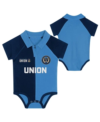 Outerstuff Newborn Navy Philadelphia Union League Champ V-Neck Raglan Bodysuit