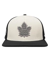 Pro Standard Men's Cream/Black Toronto Maple Leaf's French Terry Snapback Hat