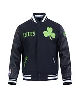 Pro Standard Men's Black Boston Celtics 2024/25 City Edition Wool Varsity Full-Zip Jacket