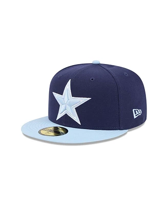 New Era Men's Navy/Light Blue Dallas Cowboys Color Pack Two-Tone 59FIFTY Fitted Hat