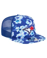 New Era Men's Royal Toronto Blue Jays Adventure Pattern Golfer Trucker Snapback Hat
