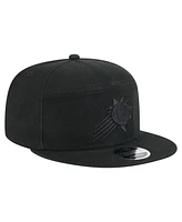New Era Men's Black Phoenix Suns Adventure Canvas Split Panel 9FIFTY Snapback Hat
