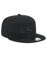 New Era Men's Black Lsu Tigers Adventure Canvas Split Panel 9FIFTY Snapback Hat