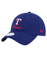 New Era Women's Royal Texas Rangers Preppy Team 9TWENTY Adjustable Hat