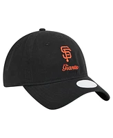 New Era Women's Black San Francisco Giants Preppy Team 9TWENTY Adjustable Hat