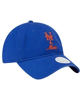New Era Women's Royal New York Mets Preppy Team 9TWENTY Adjustable Hat