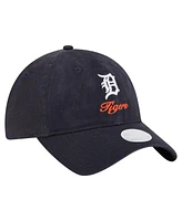New Era Women's Navy Detroit Tigers Preppy Team 9TWENTY Adjustable Hat
