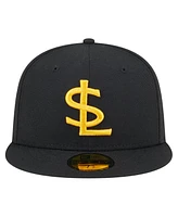 New Era Men's Black/White Salt Lake Bees Authentic Collection 59FIFTY Fitted Hat