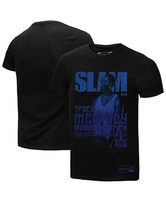 Mitchell & Ness Men's Tracy McGrady Black Orlando Magic Slam Gradient T-Shirt
