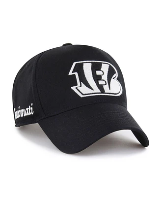 '47 Brand Men's Black Cincinnati Bengals Foundation Offside Adjustable Hat