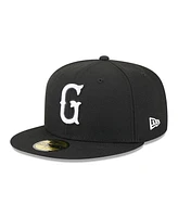 New Era Men's Black Greenville Drive theme Nights 59FIFTY Fitted Hat