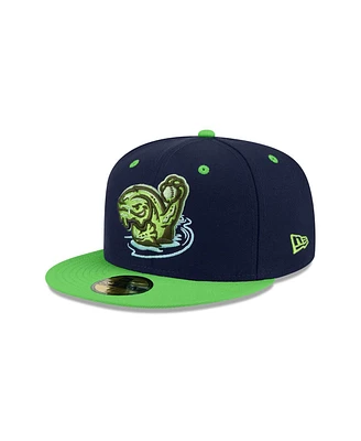 New Era Men's Navy Asheville Tourists theme Nights 59FIFTY Fitted Hat