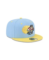 New Era Men's Light Blue Amarillo Sod Poodles Theme Nights 59FIFTY Fitted Hat