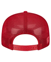 New Era Men's Scarlet Ohio State Buckeyes Split Panel 9FIFTY Snapback Trucker Hat