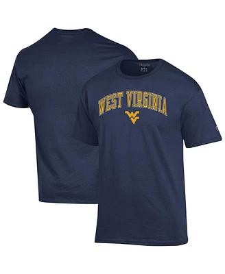 Champion Men's Navy West Virginia Mountaineers Arched Logo T-Shirt