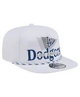 New Era Men's White Los Angeles Dodgers Collide Golfer Snapback Hat
