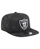 New Era Men's Black Las Vegas Raiders Gummy Golfer Snapback Hat