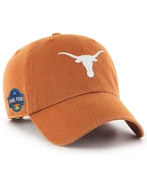 '47 Brand Men's Texas Orange Texas Longhorns 2025 Ncaa Women's Basketball Tournament March Madness Final Four Clean Up Adjustable Hat