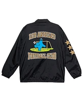 Peace Collective x Sesame Street Big Boys and Girls Black Lafc Full-Snap Coaches Jacket