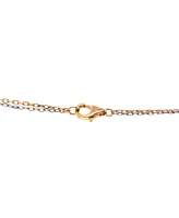 Pre-Owned Cartier Love 3 Ring Pendant Necklace 18K Rose Gold and 18K White Gold with Diamonds