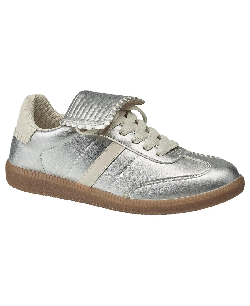French Connection Women's Over Sized Tounge Amile Sneaker