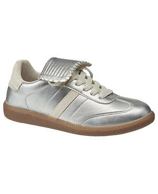 French Connection Women's Over Sized Tounge Amile Sneaker