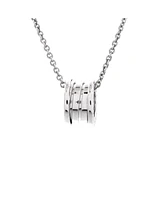 Pre-Owned Bvlgari B.Zero1 Pendant Necklace 18K White Gold