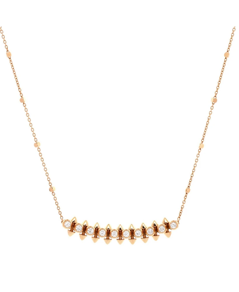 Pre-Owned Cartier Clash de Cartier Pendant Necklace 18K Rose Gold with Diamonds