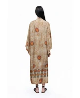Nocturne Women's Mosaic Patterned Kimono