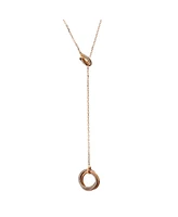 Pre-Owned Cartier Trinity Lariat Necklace 18K Tricolor Gold with Diamonds