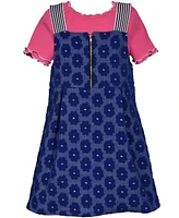 Bonnie Jean Toddler and Little Girls Floral Jumper Dress