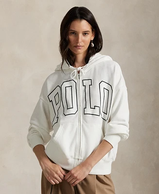 Polo Ralph Lauren Women's Logo Lightweight Fleece Full-Zip Hoodie Sweatshirt