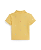 Polo Ralph Lauren Toddler and Little Girls Pony Stretch Mesh Boxy Shirt