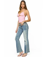 Edikted Women's Lital Backless Cut Out Textured Top