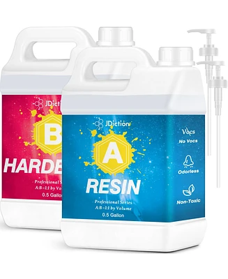 JDiction 1 Gallon Crystal Clear Epoxy Resin Kit
