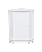 Casainc 31.4"H Triangle Corner Bathroom Cabinet, Adjustable Shelf