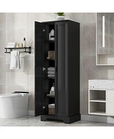 Casainc 71.2"H Storage Cabinet with 2 Doors and Adjustable Shelf, Mdf