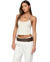 Edikted Women's Radley Bead Halter Top