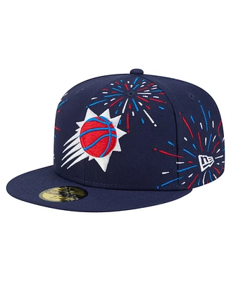 New Era Men's Navy Phoenix Suns Americana Fireworks 59FIFTY Fitted Hat