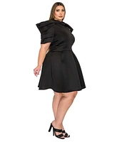 L I V D Plus Karina Neoprene Flare Dress